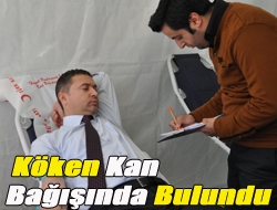 Köken kan bağışında bulundu