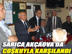 Sarıca Akçaova'da coşkuyla karşılandı