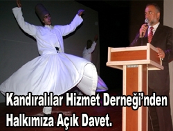 Kandıralılar Hizmet Derneğinden Halkımıza Açık Davet.