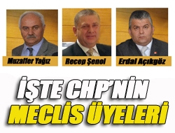 İşte CHPnin meclis üyeleri