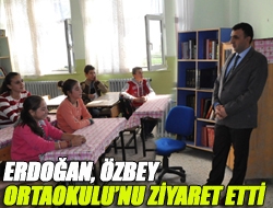 Erdoğan, Özbey Ortaokulunu ziyaret etti