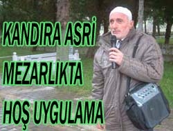 Asri Mezarlıkta hoş uygulama