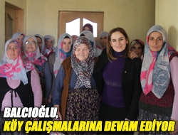 Balcıoğlu, köy çalışmalarına devam ediyor