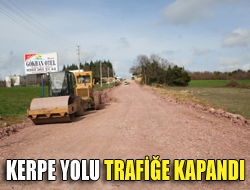 Kerpe yolu trafiğe kapandı