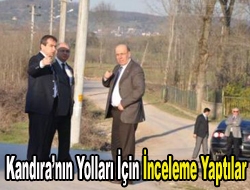 Kandıranın yolları için inceleme yaptılar