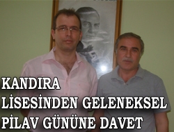 Kandıra Lisesinden Geleneksel Pilav Gününe davet