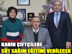 Kadın çiftçilere süt sağım eğitimi verilecek