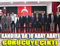 Kandırada 10 Aday adayı görücüye çıktı