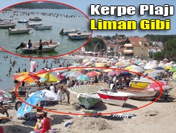 Kerpe Plajı liman gibi