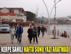 Kerpe sahili hafta sonu yazı aratmadı