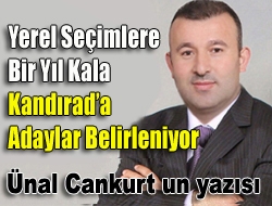 Yerel seçimlere bir yıl kala Kandırada adaylar belirleniyor