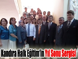 Kandıra Halk Eğitimin yıl sonu sergisi