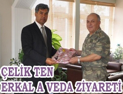 Çelik'ten Erkal'a veda ziyareti