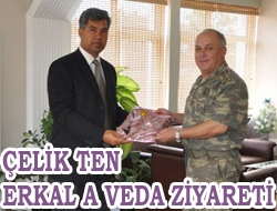 Çelik'ten Erkal'a veda ziyareti