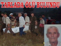 Tarlada ölü bulundu