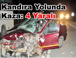 Kandıra Yolunda Kaza; 4 Yaralı