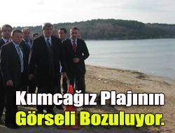 Kumcağız plajının görseli bozuluyor