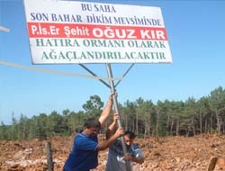 Kerpe ‘ de Şehit Oğuz Kır Hatıra Ormanı Yapılıyor.