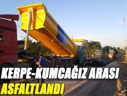 Kerpe-Kumcağız arası asfaltlandı