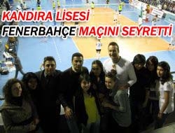 Kandıra Lisesi Fenerbahçe maçını seyretti