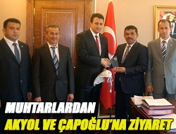 Muhtarlardan Akyol ve Çapoğluna ziyaret