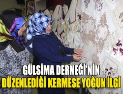 Gülsima Derneğinin düzenlediği kermese yoğun ilgi