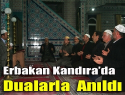 Erbakan Kandırada dualarla Anıldı