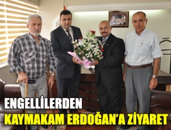 Engellilerden Kaymakam Erdoğana ziyaret
