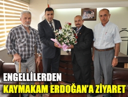 Engellilerden Kaymakam Erdoğana ziyaret