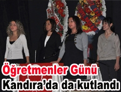 Öğretmenler Günü Kandıra’da da kutlandı