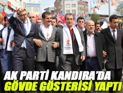 Ak Parti Kandırada gövde gösterisi yaptı