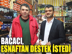 Bacacı, esnaftan destek istedi