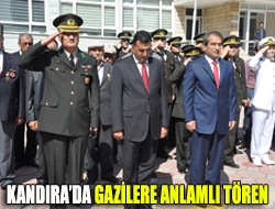 Kandırada gazilere anlamlı tören