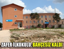 Zafer İlkokulu, bahçesiz kaldı