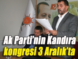 Ak Partinin Kandıra kongresi 3 Aralıkta