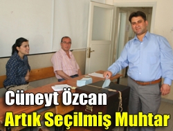 Cüneyt Özcan artık seçilmiş muhtar