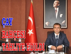 Çay Bahçesi Tahliye Edildi