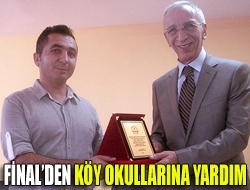 Finalden köy okullarına yardım