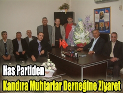 Has Partiden Kandıra muhtarlar derneğine ziyaret