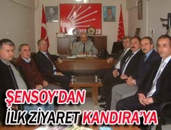 Şensoy'dan ilk ziyaret Kandıra'ya