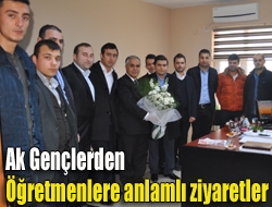 Ak Gençlerden öğretmenlere anlamlı ziyaretler