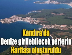 Kandırada denize girilebilecek yerlerin haritası oluşturuldu