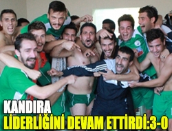 Kandıra liderliğini devam ettirdi:3-0