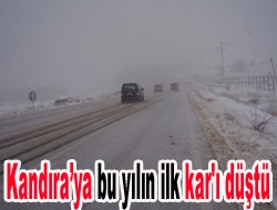 Kandıra’ya bu yılın ilk kar'ı düştü