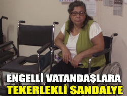 Engelli vatandaşlara tekerlekli sandalye