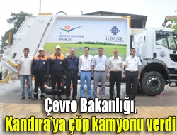 Çevre Bakanlığı, Kandıraya çöp kamyonu verdi