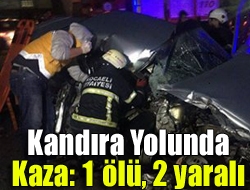 Kandıra yolunda kaza: 1 ölü, 2 yaralı