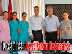 Türk Sağlık Sen heyeti Kandıra Hastanesinde