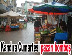 Kandıra Cumartesi pazarı bomboş