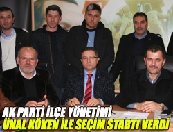 Ak Parti ilçe yönetimi Ünal Köken ile seçim startı verdi